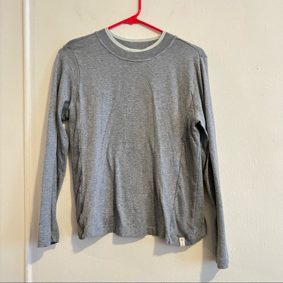 SATVA DANA LONG SLEEVE TOP HEATHER GREY SIZE SMALL - Picture 2 of 13